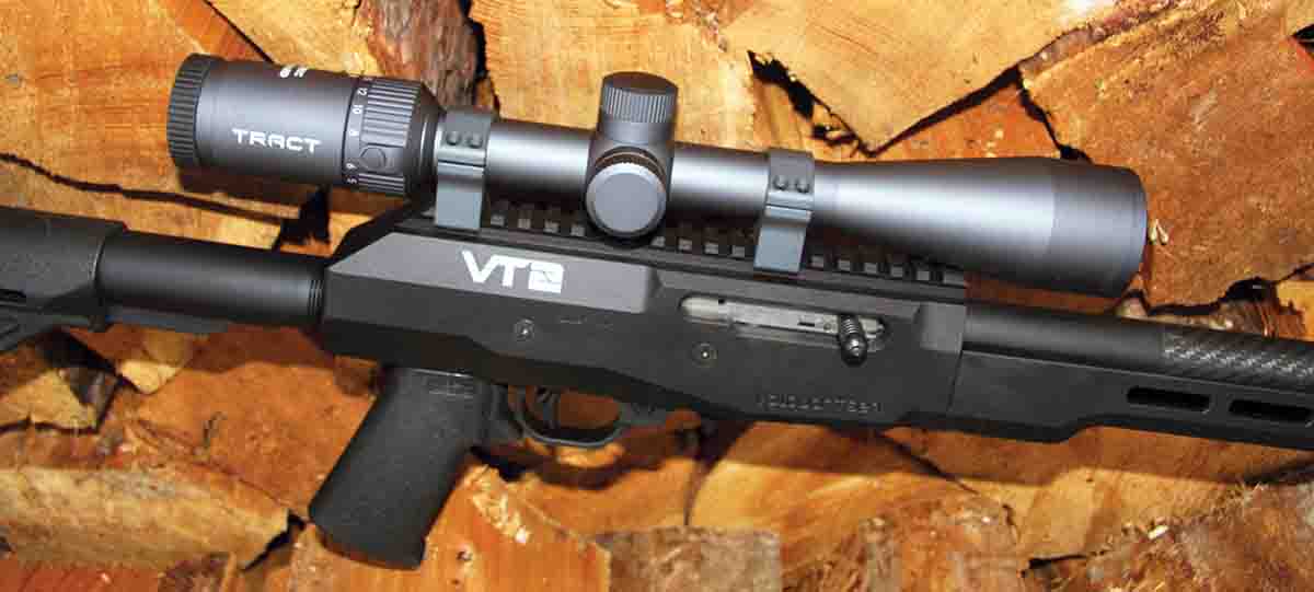 Testing was conducted with a Tract TORIC 3-15x 44mm HD T-Plex scope, a quality optic with a fully multi-coated, Ultra High Definition optical system with ED lenses and Schott HT (High Transmission) glass.